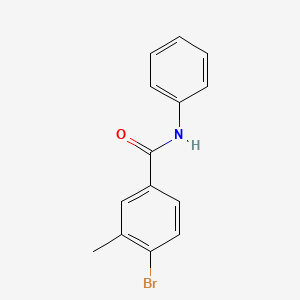molecular formula C14H12BrNO B1463524 N-Phenyl 4-bromo-3-methylbenzamide CAS No. 1020252-81-6