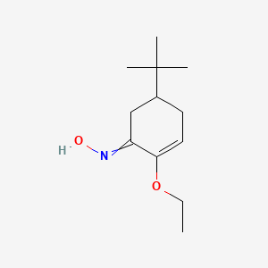 molecular formula C12H21NO2 B14635246 N-(5-tert-Butyl-2-ethoxycyclohex-2-en-1-ylidene)hydroxylamine CAS No. 56560-36-2