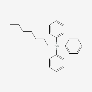molecular formula C25H30Sn B14635444 Heptyl(triphenyl)stannane CAS No. 53566-43-1