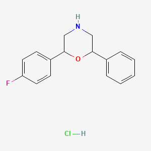 2-(4-Fluorophenyl)-6-phenylmorpholine hydrochloride