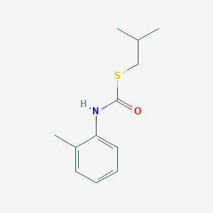 molecular formula C12H17NOS B14635480 S-(2-Methylpropyl) (2-methylphenyl)carbamothioate CAS No. 56741-07-2
