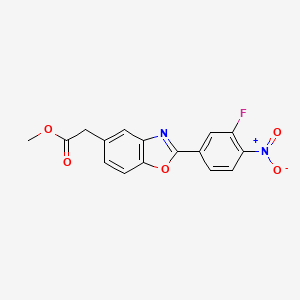 Methyl 2-[2-(3-fluoro-4-nitrophenyl)-1,3-benzoxazol-5-yl]acetate