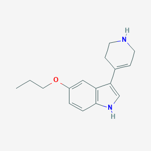 molecular formula C16H20N2O B146356 3-(1,2,5,6-Tetrahydro-4-pyridyl)-5-n-propoxyindole CAS No. 134278-77-6