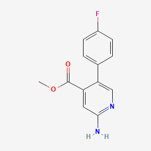 Methyl 2-amino-5-(4-fluorophenyl)pyridine-4-carboxylate