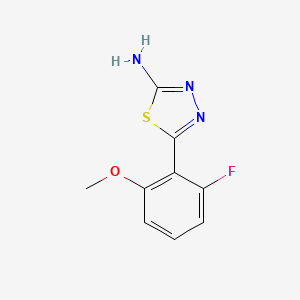 5-(2-Fluoro-6-methoxyphenyl)-1,3,4-thiadiazol-2-amine