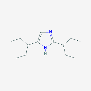 molecular formula C13H24N2 B14635615 2,5-di(pentan-3-yl)-1H-imidazole CAS No. 53965-05-2