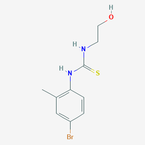 molecular formula C10H13BrN2OS B14635640 N-(4-Bromo-2-methylphenyl)-N'-(2-hydroxyethyl)thiourea CAS No. 52266-62-3