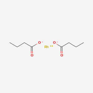 molecular formula C8H14O4Rh B14635647 Rhodium dibutyrate CAS No. 56047-14-4