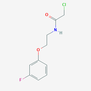 molecular formula C10H11ClFNO2 B1463567 2-chloro-N-[2-(3-fluorophenoxy)ethyl]acetamide CAS No. 1226121-26-1