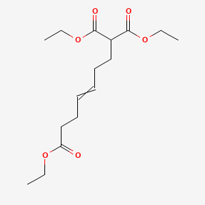 molecular formula C16H26O6 B14635739 Triethyl hept-4-ene-1,1,7-tricarboxylate CAS No. 55309-86-9