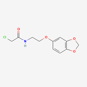 N-[2-(2H-1,3-benzodioxol-5-yloxy)ethyl]-2-chloroacetamide