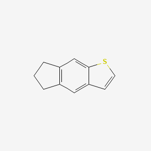 molecular formula C11H10S B14635773 6,7-Dihydro-5H-indeno[5,6-b]thiophene CAS No. 55119-22-7