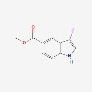 molecular formula C10H8INO2 B1463579 methyl 3-iodo-1H-indole-5-carboxylate CAS No. 1257847-81-6