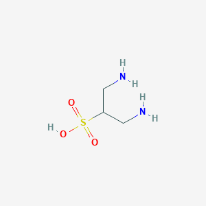 molecular formula C3H10N2O3S B14635826 1,3-Diaminopropane-2-sulfonic acid CAS No. 56892-15-0