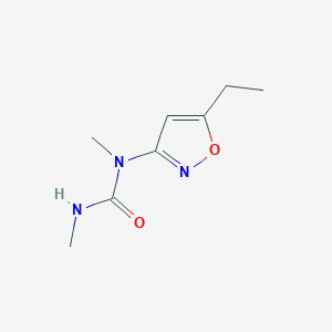 molecular formula C8H13N3O2 B14635832 N-(5-Ethyl-1,2-oxazol-3-yl)-N,N'-dimethylurea CAS No. 55861-75-1