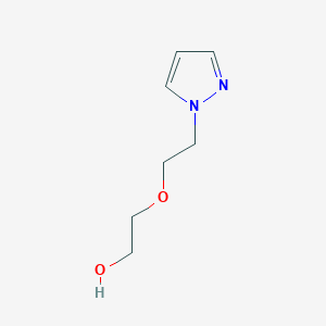 molecular formula C7H12N2O2 B1463586 2-[2-(1H-pyrazol-1-yl)ethoxy]ethan-1-ol CAS No. 1238621-93-6