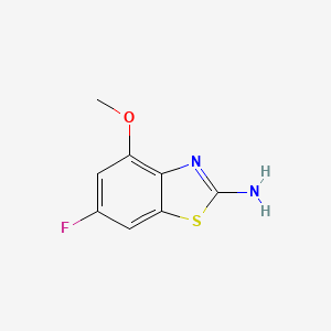 molecular formula C8H7FN2OS B1463594 6-Fluoro-4-methoxy-1,3-benzothiazol-2-amine CAS No. 1249139-53-4