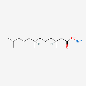 molecular formula C15H29NaO2 B14635954 Sodium 3,7,11-trimethyldodecanoate CAS No. 57272-18-1