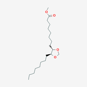 molecular formula C20H38O4 B14635971 methyl 8-[(4S,5S)-5-octyl-1,3-dioxolan-4-yl]octanoate CAS No. 57154-54-8