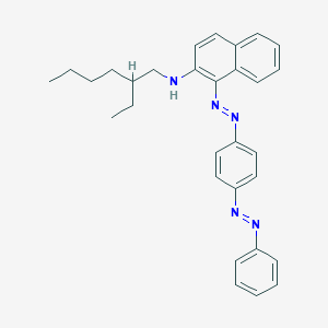 molecular formula C30H33N5 B14635995 N-(2-Ethylhexyl)-1-[(E)-{4-[(E)-phenyldiazenyl]phenyl}diazenyl]naphthalen-2-amine CAS No. 56358-22-6