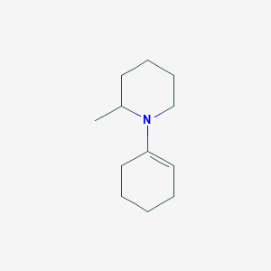 molecular formula C12H21N B14636031 1-(Cyclohex-1-en-1-yl)-2-methylpiperidine CAS No. 53516-56-6