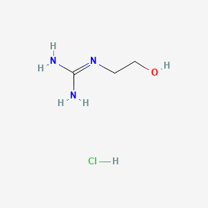 molecular formula C3H10ClN3O B1463606 N-(2-羟乙基)胍盐酸盐 CAS No. 63885-25-6