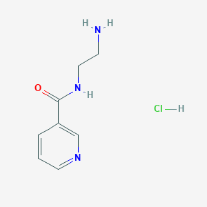 molecular formula C8H12ClN3O B1463608 N-(2-Aminoethyl)nicotinamide hydrochloride CAS No. 142545-82-2