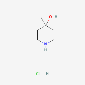 molecular formula C7H16ClNO B1463610 4-Ethylpiperidin-4-OL hydrochloride CAS No. 1354949-87-3