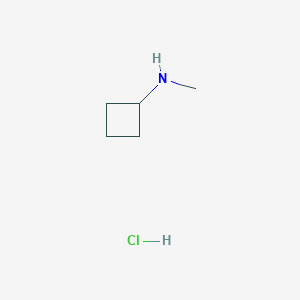 molecular formula C5H12ClN B1463611 N-methylcyclobutanamine hydrochloride CAS No. 848497-98-3