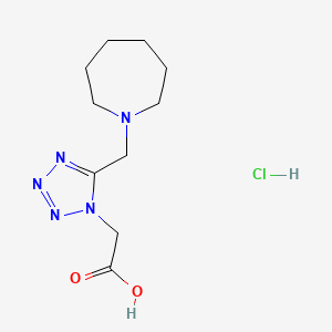 [5-(Azepan-1-ylmethyl)-1H-tetrazol-1-yl]-acetic acid hydrochloride