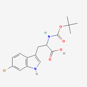 molecular formula C16H19BrN2O4 B1463621 Boc-6-溴-DL-色氨酸 CAS No. 1104606-57-6