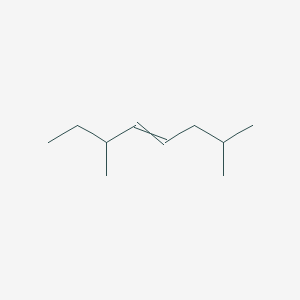 molecular formula C10H20 B14636286 2,6-Dimethyloct-4-ene CAS No. 52763-12-9