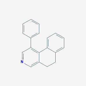molecular formula C19H15N B146363 1-Phenyl-5,6-dihydro-benzo[f]isoquinoline CAS No. 131372-97-9