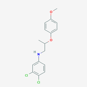molecular formula C16H17Cl2NO2 B1463632 3,4-Dichloro-N-[2-(4-methoxyphenoxy)propyl]aniline CAS No. 1040688-87-6