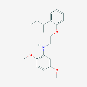 molecular formula C20H27NO3 B1463633 N-{2-[2-(叔丁基)苯氧基]乙基}-2,5-二甲氧基苯胺 CAS No. 1040688-39-8