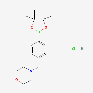 4-(4-(4,4,5,5-Tetramethyl-1,3,2-dioxaborolan-2-yl)benzyl)morpholine hydrochloride