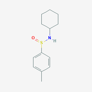 molecular formula C13H19NOS B14636376 N-Cyclohexyl-4-methylbenzene-1-sulfinamide CAS No. 55552-83-5