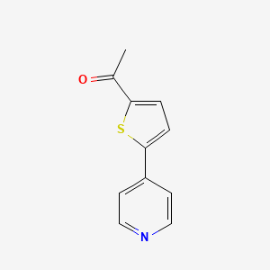 molecular formula C11H9NOS B1463639 1-(5-Pyridin-4-yl-2-thienyl)ethanone CAS No. 1214368-91-8