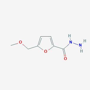 molecular formula C7H10N2O3 B1463643 5-(Methoxymethyl)furan-2-carbohydrazide CAS No. 1215393-05-7