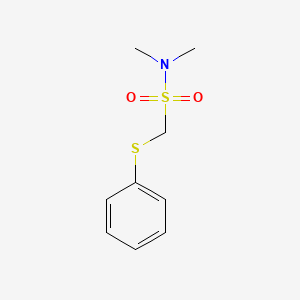 molecular formula C9H13NO2S2 B14636482 Methanesulfonamide, N,N-dimethyl-1-(phenylthio)- CAS No. 55116-58-0
