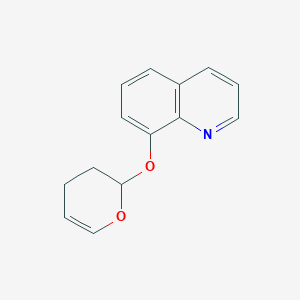 molecular formula C14H13NO2 B14636505 Quinoline, 8-[(3,4-dihydro-2H-pyran-2-yl)oxy]- CAS No. 52903-79-4