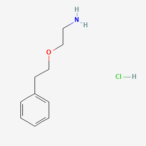 molecular formula C10H16ClNO B1463651 2-(Phenethyloxy)-1-ethanamine hydrochloride CAS No. 1185298-89-8