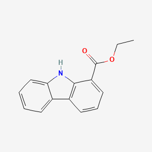 molecular formula C15H13NO2 B14636577 Ethyl 9H-carbazole-1-carboxylate CAS No. 56995-05-2