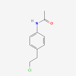 molecular formula C10H12ClNO B14636586 N-[4-(2-chloroethyl)phenyl]acetamide CAS No. 52273-67-3