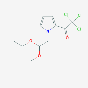 molecular formula C12H16Cl3NO3 B146366 1-(2,2-Diethoxyethyl)-2-trichloroacetylpyrrole CAS No. 136927-43-0
