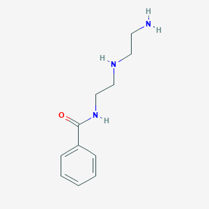 molecular formula C11H17N3O B14636602 N-{2-[(2-Aminoethyl)amino]ethyl}benzamide CAS No. 55468-07-0