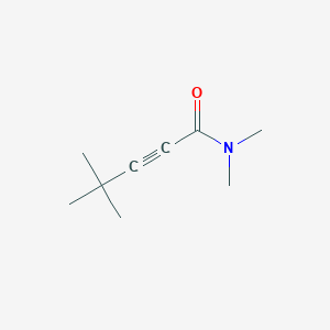 molecular formula C9H15NO B14636606 N,N,4,4-Tetramethylpent-2-ynamide CAS No. 56677-03-3