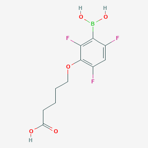 3-(4-Carboxybutoxy)-2,4,6-trifluorophenylboronic acid
