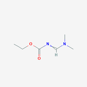 molecular formula C6H12N2O2 B14636613 ethyl N-(dimethylaminomethylidene)carbamate CAS No. 54858-79-6