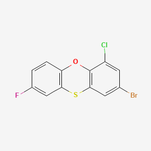 molecular formula C12H5BrClFOS B14636614 Phenoxathiin, 2-bromo-4-chloro-8-fluoro- CAS No. 56348-77-7